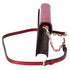Michael Kors Jet Set Travel Small Signature Clutch Crossbody Brown Crimson Red Michael Kors Handbags & Purses